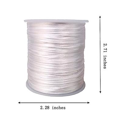 Tilengy 1.5 mm x 110 Yards Nylon Satin Cord Beading Braided Thread String  for Chinese Knotting Rattail Macrame Pendant Friendship Bracelets Necklaces  Jewelry Making (White) - Yahoo Shopping