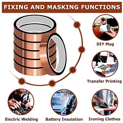 6 10mm X33m(108ft) Clear Heat Tape For Heat Sublimation Press No Residue  And Heat Transfer Vinyl