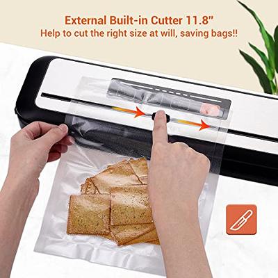 Inkbird Vacuum Sealer Machine with Starter Kit, Automatic PowerVac Air  Sealing Machine for Food Preservation, Dry & Moist Sealing Modes,Built-in