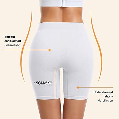 3 Pack Seamless Slip Shorts Women's Smooth Slip Panties for Under Dresses 