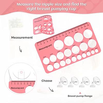 Silicone Nipple Ruler - Nipple Measurement Tool for Fanges, Soft Flange  Size Measure Ruler for Nipples & Breast, Baby Breast Pump Sizing Tool  Flange Size Measure for Mothers Nipples (Pink) - Yahoo Shopping
