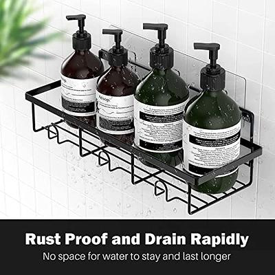 Rebrilliant Shower Caddy, 3 Pack Shower Organizer, Adhesive No Drilling  Traceless Shower Shelves, Rustproof SUS304 Stainless Steel Bathroom Shower  Shelf For Inside ShowerKitchen StorageMatte Black