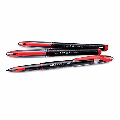 Uniball Air 12 Pack in Red, 0.7mm Medium Rollerball Pens, Try Gel Pens,  Colored Pens, Office Supplies, Colorful Pens, Blue Pens Ballpoint Pens,  Fine Point, Smooth Writing Pens - Yahoo Shopping