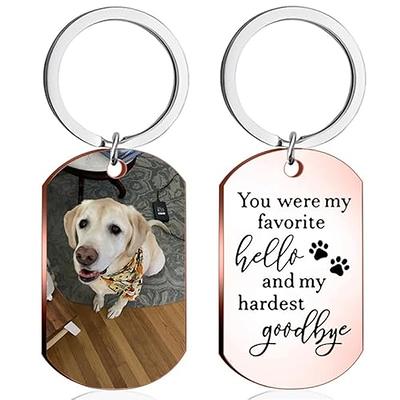 Eletizy Customize Stainless Steel Ring Keychain Personalized Photo