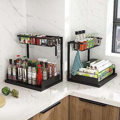 2 Tier Extendable Multi Purpose Kitchen Under Sink Organiser