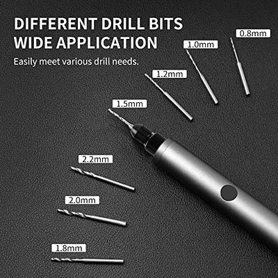 Micro Mini Portable Small Hand Drill + 10pcs Twist Drill Bits set Tool  0.8-3.0mm
