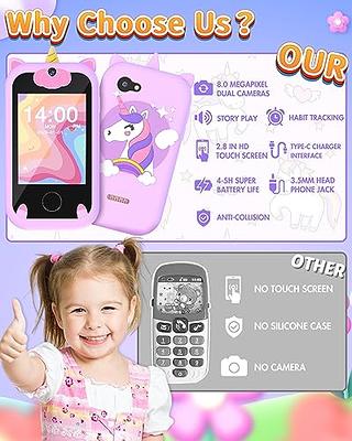 Joozfee Gifts for Girls Age 6-8 Kids Smart Phone Toys for Girls Age 5-7+ Teenage Easter Christmas Stocking Stuffers for Kids for 3 4 5 7 9 6 8 10 Year