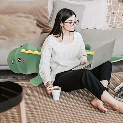 Louliou Plush Toys,Cute Frog Stuffed Animal Plush Toy 3D Dinosaur Pillow  Soft Lumbar Back Cushion Plush Stuffed Toy Gifts for Children8 Inch