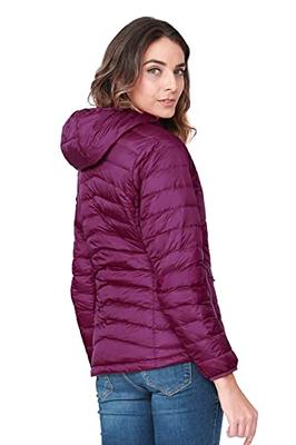 Anyhold Women's Lightweight Full Zip Jacket Diamond Quilted Coat