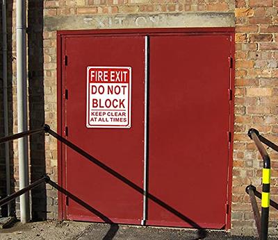 SmartSign Fire Exit - Do Not Block, Keep Clear at All Times Sign | 10 x  14 Plastic