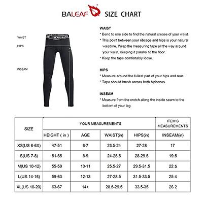 BALEAF Boys Fleece Compression Leggings Youth Pants Kids Tights Football  Basketball Baseball Sports Cold Weather Gear Navy Size M - Yahoo Shopping