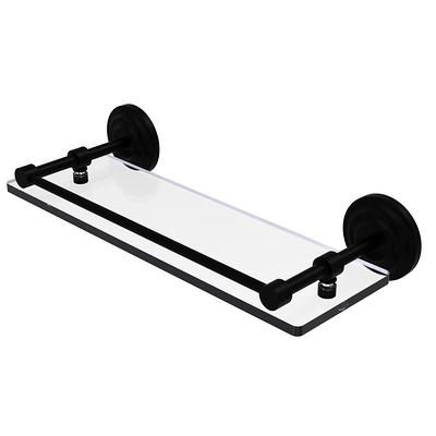 Craft + Main GCS1010 10 inch Glass Shower Shelf - Black