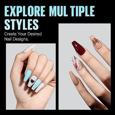 Gel X Tips Nail Extension System Full Cover Pre-shaped Coffin Long False  Tip