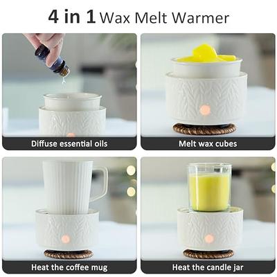 Wax Melt Warmer for Scented Wax Melts 3-in-1 Electric Ceramic Candle Wax  Warmer Burner Fragrance Wax Melter for Home Office Bedroom Gift & Decor  (Leaf) - Yahoo Shopping