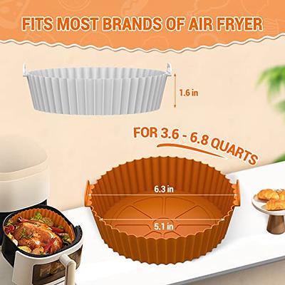 Air Fryer Cake Pan, 2pcs 6 Inch Baking Pans For Air Fryer, Air Fryer Pans  Accessories For Most Brands Of Air Fryer & Oven & Instant Pot, Non-Stick