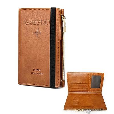 Melsbrinna Passport Holder,Passport Holder Card Slots