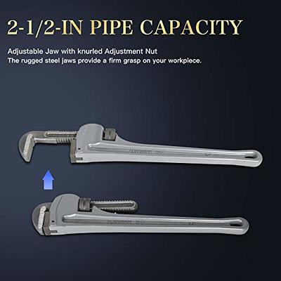 ETERNA Pipe Wrench 18 inch Aluminum Straight Pipe Wrench with Alloy Carbon  Steel Hook Jaws Heavy Duty Plumbing Wrench - Yahoo Shopping