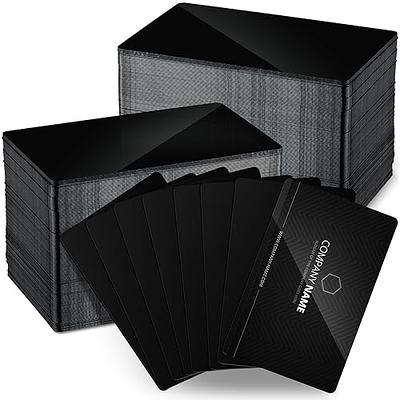 Metal Business Cards Blank Name Card Laser Engraving Adhesive, Black 25pcs  - Yahoo Shopping