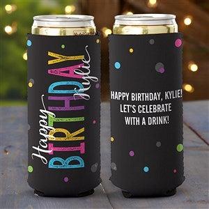 Bold Name Personalized Slim Can Cooler