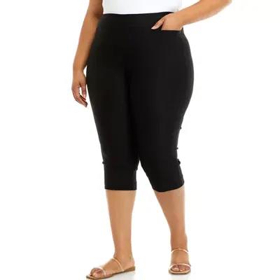 womens capri pants: Women's Plus Size Clothing