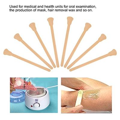 100Pcs Wax Sticks for Hair Removal, Wooden Waxing Stick Wax Applicator  Sticks Disposable Waxing Sticks for Hard Wax for Hair Removal