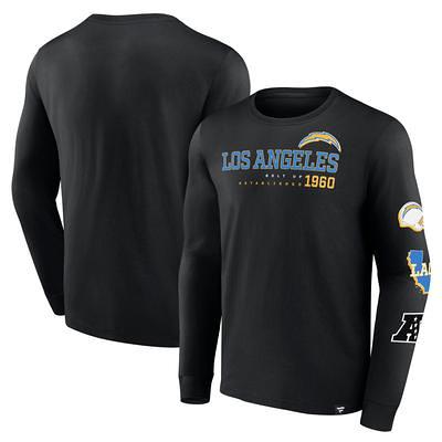 Men's Fanatics Branded Powder Blue Los Angeles Chargers #1 Dad T-Shirt