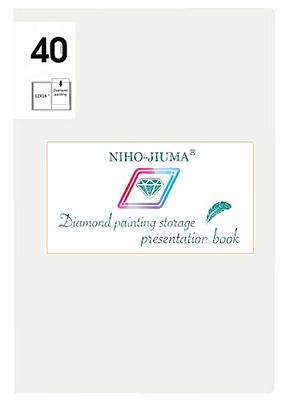  NIHO-JIUMA Diamond Painting Storage Book, 60 Pages Diamond Art  Portfolio Presentation Book for 12x16 Diamond Paintings, Diamond Painting  Portfolio