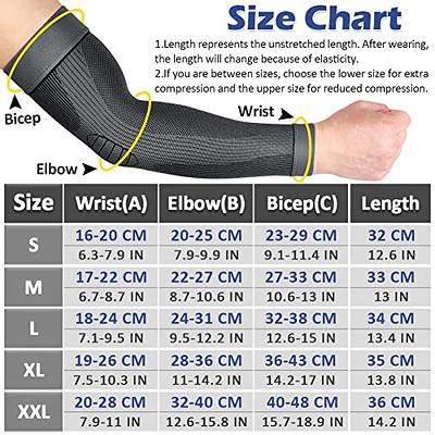 Compression Arm Sleeves Sports Gym Arthritis Lymphedema UV Protection Men  Women