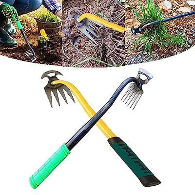 Weeding Artifact Uprooting Weeding Tool, Garden Weeding Tools, Stainless  Steel Forged Weed Puller 4 Teeth Dual Purpose Weeder, High Strength Hand  Remover Tool for Garden (12 Inch Wooden Handle) - Yahoo Shopping