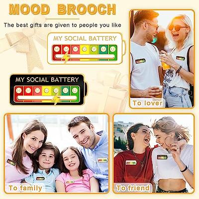 Upgrade Social Battery Pin, Funny Social Mood Brooch Pin, Social Battery  Lapel Pin, Enamel Lapel Pins For Women