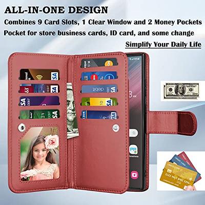 Takfox Wallet Case for Samsung Galaxy S23 Ultra, Galaxy S23 Ultra 5G Case, PU  Leather Credit