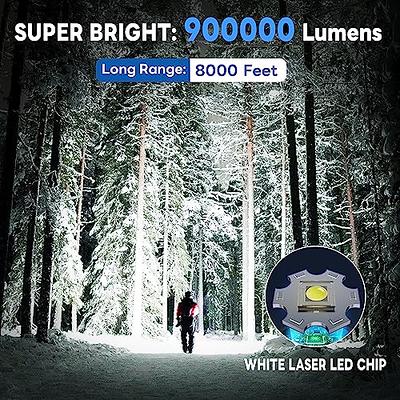 HEADLAMP, Upgrade 8000 High Lumens Ultra Bright 3 Modes Blue