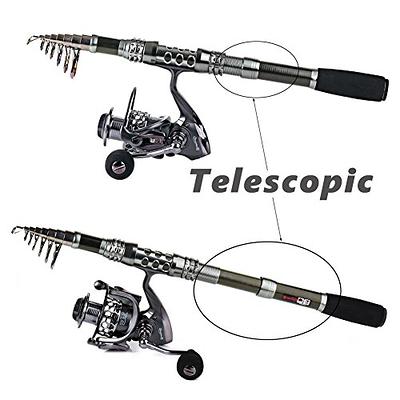 Sougayilang Telescopic Fishing Rod Reel Combos with Carbon Fiber Fishing  Pole Spinning Reels and Fishing Accessories for Travel Ocean Saltwater  Freshwater Fishing(2.7M/8.86FT) - Yahoo Shopping