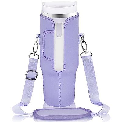 Water Bottle Carrier Bag Holder, Neoprene Bottle Sleeve For Stanley Cup  Accessories 40oz With Strap Gym Bottle Accessories