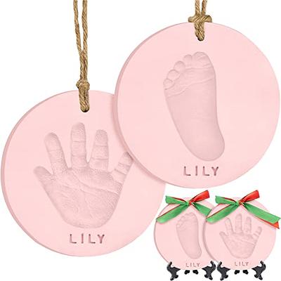 Baby Handprint Footprint Kit Keepsakes- Personalized Baby Prints Mold for  Newborn - Baby Nursery Memory Art Kit (Pink) (Exclude Color Liquid Powder)  - Yahoo Shopping