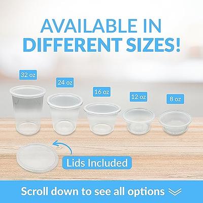Reli. Deli Containers with Lids (50 Sets), 32 oz | Plastic Deli Containers  with Lids 32oz | Clear Soup Containers with Lids, Disposable | To Go Food