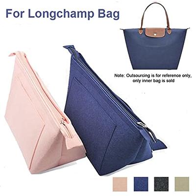  Lckaey Felt Organizer-for purse organizer insert for longchamp  le pliage Y012-navyblue-M : Clothing, Shoes & Jewelry