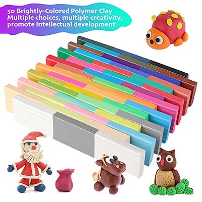 Polymer Clay, Shuttle Art 50 Colors Oven Bake Modeling Clay, Creative Clay  Kit with 19 Clay Tools and 10 Kinds of Accessories, N