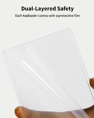 25PCS 35PT Toploader Gaming Trading Card Holder Sleeves PVC Top Loader 3X4  Cards Protector for Board Game Sports Card Cover