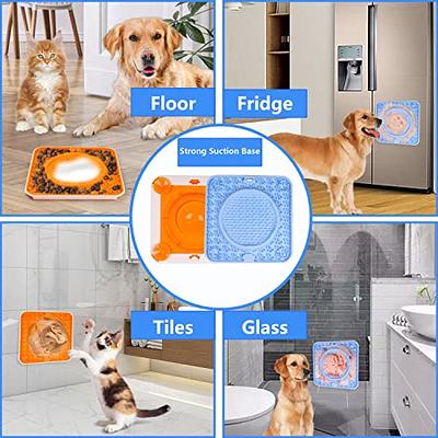 Silicone Licking Mat For Dogs, Dog Slow Feeder Mat,dog Lick Mat With  Suction Cup Holds On Wall And Floor, Peanut Butter Treat Pads,dog Bath