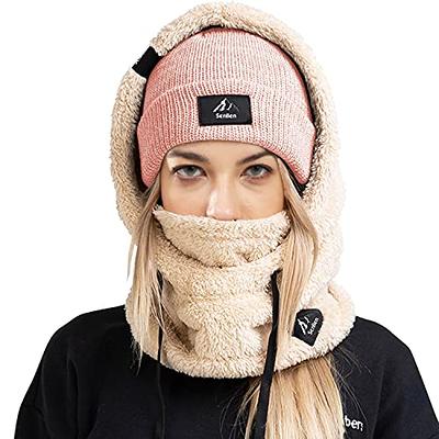 Face Ski Mask Neon Pink Balaclava Outdoor Sport Warm Winter Beanie Hat Cap  OSFM