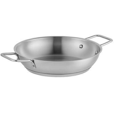 Megacasa 8-Inch Triple-Ply Stainless Steel Fry Pan with Lid