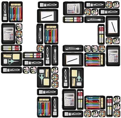  WOWBOX 25 PCS Clear Plastic Drawer Organizer Set, 4 Sizes Desk  Drawer Divider Organizers and Storage Bins for Makeup, Jewelry, Gadgets for  Kitchen, Bedroom, Bathroom, Office : Office Products