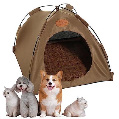 Foldable Pet Tent, 2023 Summer Cat Tents for Outside, Dog Camping Tent, Cat  House Portable Indoor/Outdoor Cat Tent for Cats and Small Dogs with  Breathable Cooling Mat (Brown,XL, 23 inches) - Yahoo