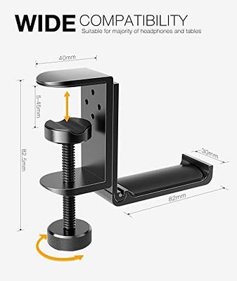 APPHOME Headphone Hanger, Under Desk Headset Stand Headphone Holder Hook