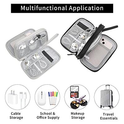 Electronics Organizer,travel Cord Organizer Bag,water Resistant Double  Layers Pouch Carry Case For Cord,phone,charger