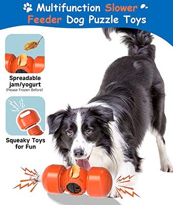 HOPET Dog Treat Dispenser Slow Feeder Ball, Dog Puzzle Toys