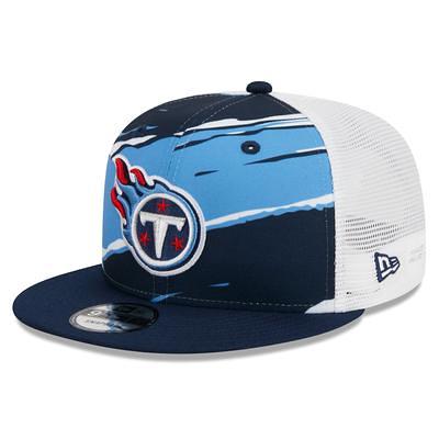 Men's '47 Navy/White Tennessee Titans Flag Fill Trucker Adjustable Hat