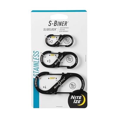 Nite Ize Locking Carabiner Clip, Black, 2 in.