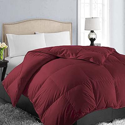 Ultra Soft Reversible Comforter Set King Burgundy/Black